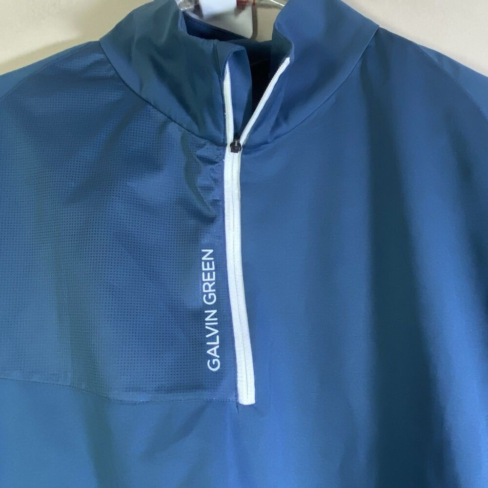 Galvin Green Mens 1/4 Zip Golf Jacket Pullover Men Large L Blue/Navy